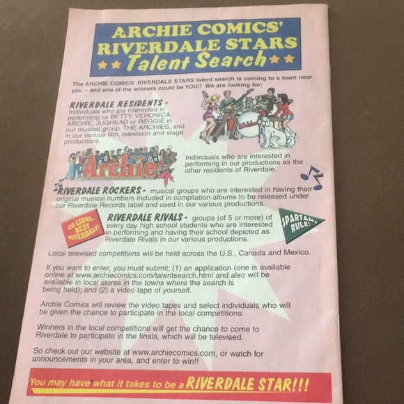 Archie in The BIG RUSH  #548 Aug 2004 - Picture 2 of 4